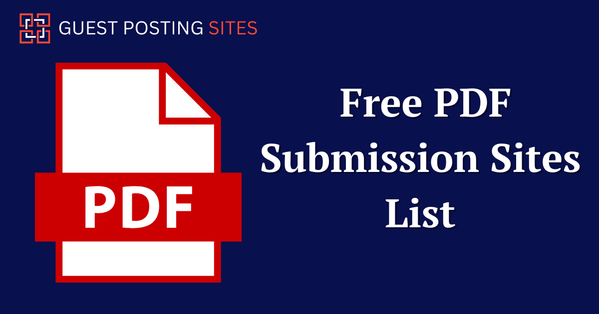 PDF Submission Sites