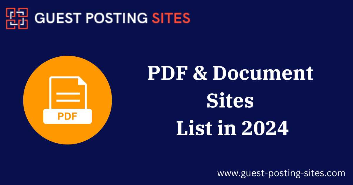 PDF & Document Sites List in 2024