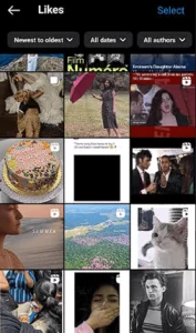 Search with Instagram likes